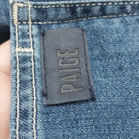 Paige size 25 Chambray wide-leg denim jeans - Picture 6 of 12